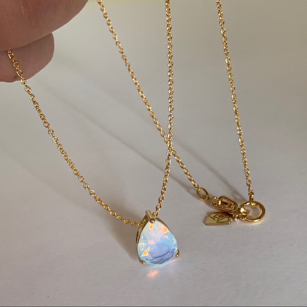 Moonstone crystal necklace
